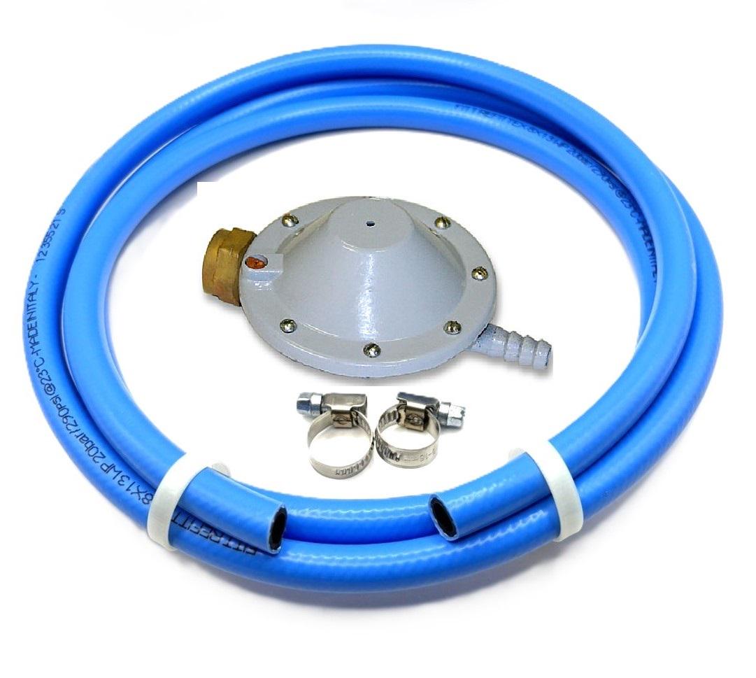 Комплект для подключения к газовому баллону РДСГ редуктор/шланг Flex 2 м/хомуты (8062)