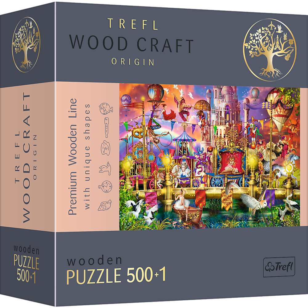 Пазлы фигурные из дерева Волшебный мир Trefl на 500+1 элементов (5900511201567 20156)