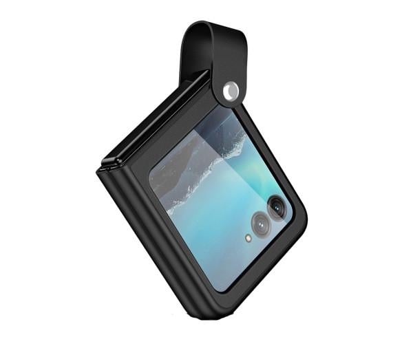 Чехол-накладка Omeve Flip Case для Motorola Razr 40 Ultra Черный - фото 1