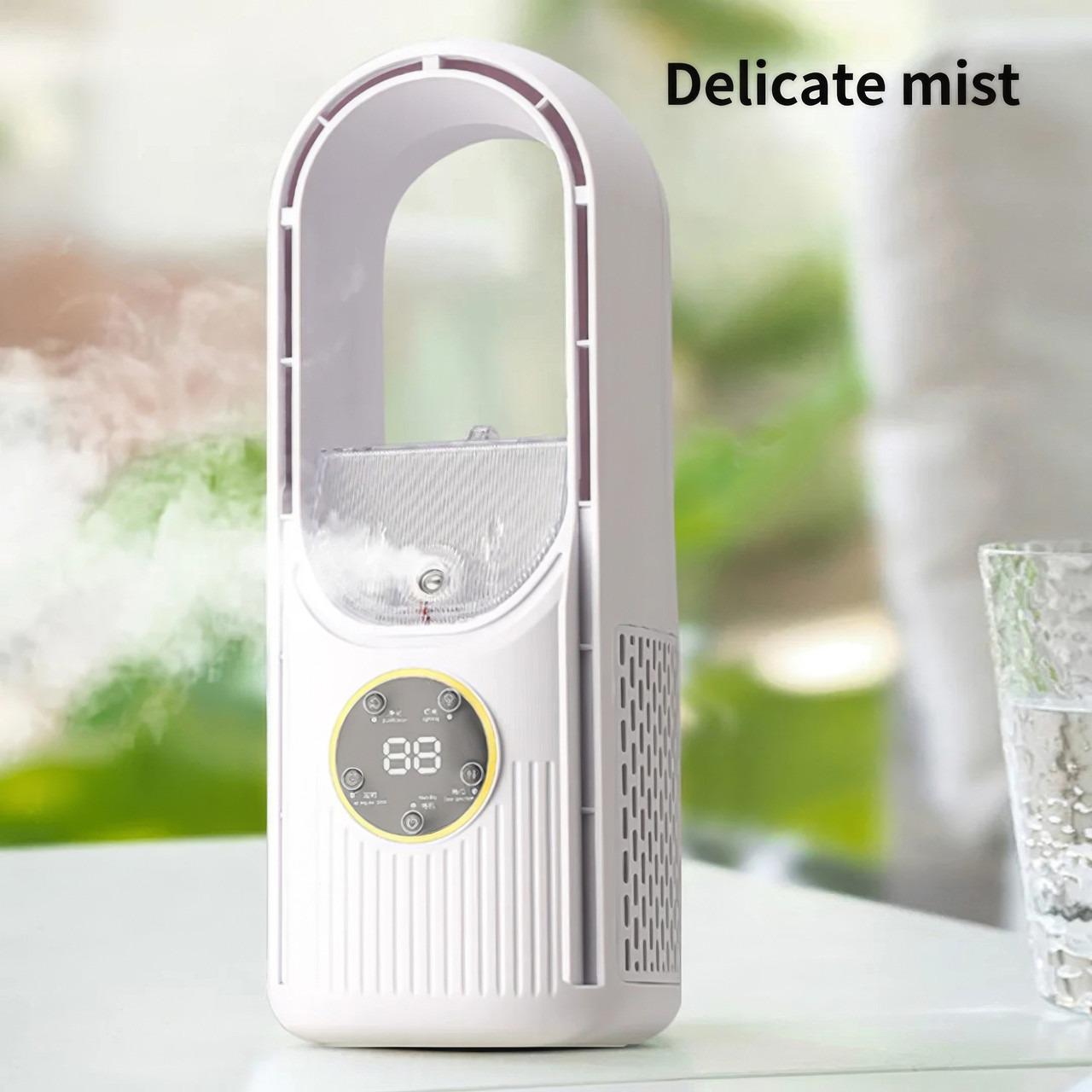 Вентилятор настільний Air Multiplier з функцією зволоження Білий (1010925-White-1) - фото 4 Вентилятор настільний Air Multiplier з функцією зволоження Білий (1010925-White-1) - фото 4