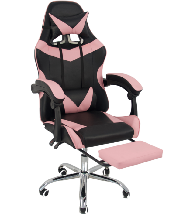 Кресло Bonro B-810 TPF с подставкой для ног Розовый (2589167190)