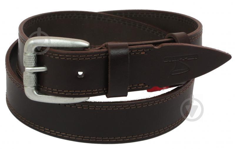 Кожаный ремень Skipper 110-130 x 3.8 см Коричневый (1098-38)