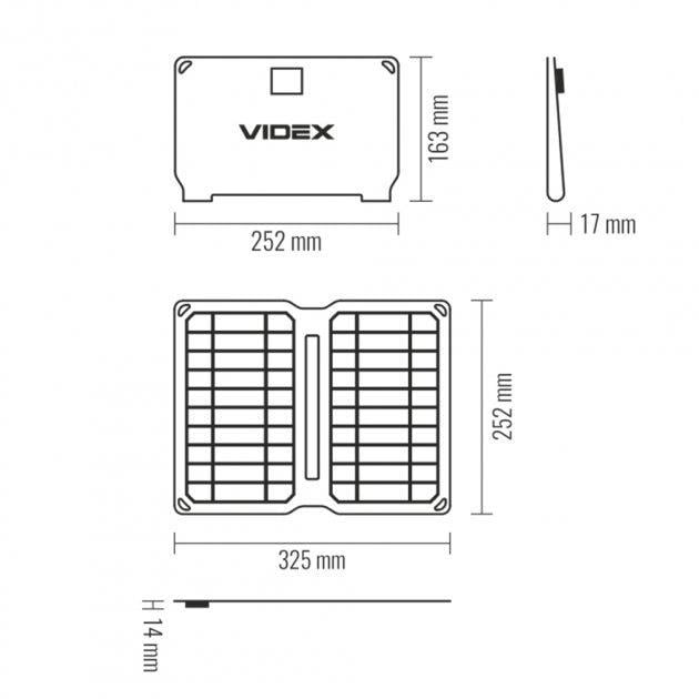 Устройство портативное зарядное солнечная панель Videx VSO-F510UU 10 W - фото 6