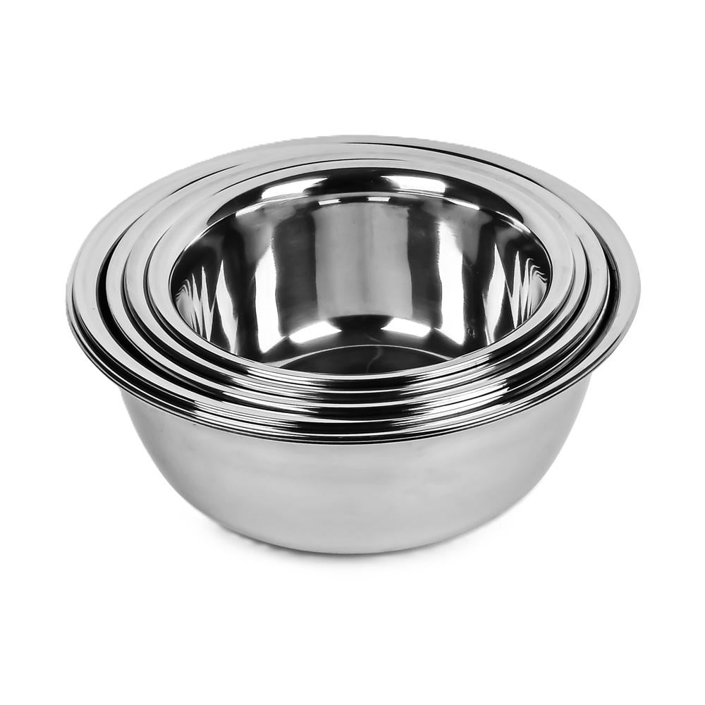 Набір кухонних мисок з теркою із нержавіючої сталі 5 шт. 2,6-5,5 л (30872)