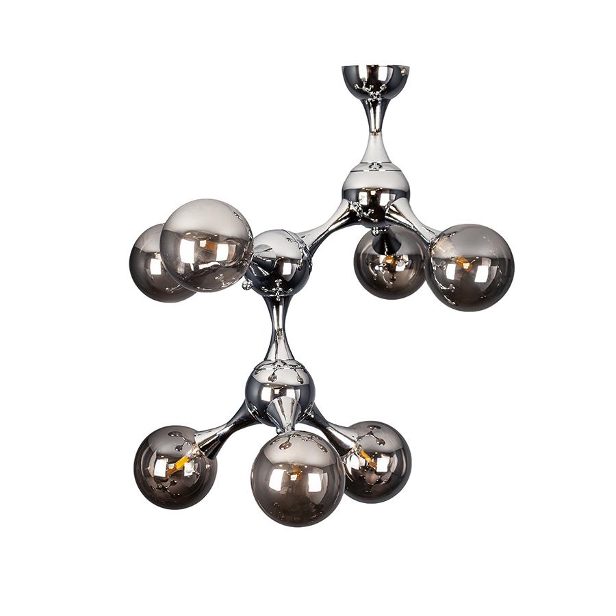 Люстра молекула потолочная Levistella 7529817-7 CR/BK Хром