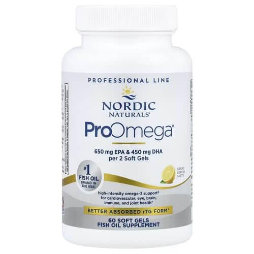 Омега-3 Nordic Naturals ProOmega Lemon 60 Soft Gels (NOR-12120)