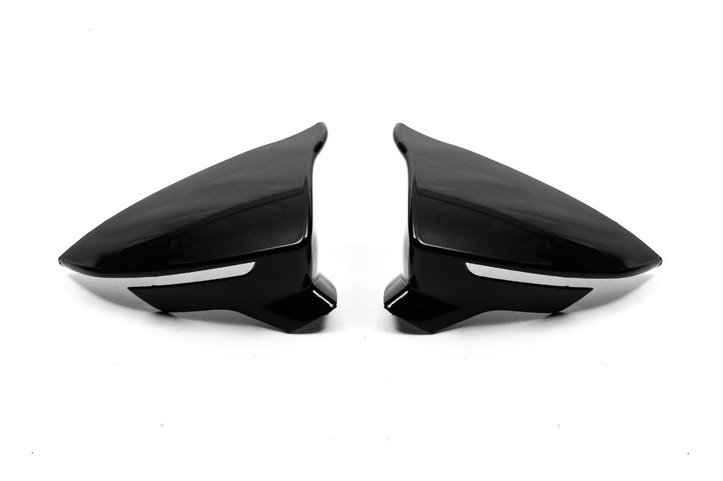 Накладки на зеркала BMW-style Niken для Seat Leon 2013-2020 гг. abs-пластик Черный
