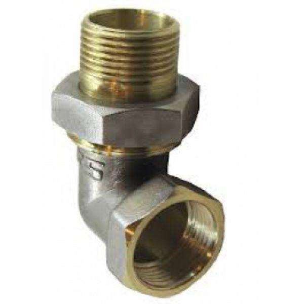 Згін-американка Aquavita 3/4"кутовий AQ нікель (2871417) - фото 2 Згін-американка Aquavita 3/4"кутовий AQ нікель (2871417) - фото 2