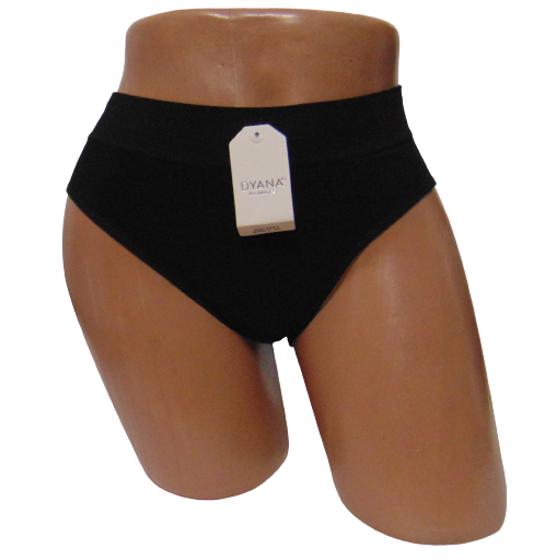 Женские трусики в рубчик 3901 S-M Черный (1793126568)