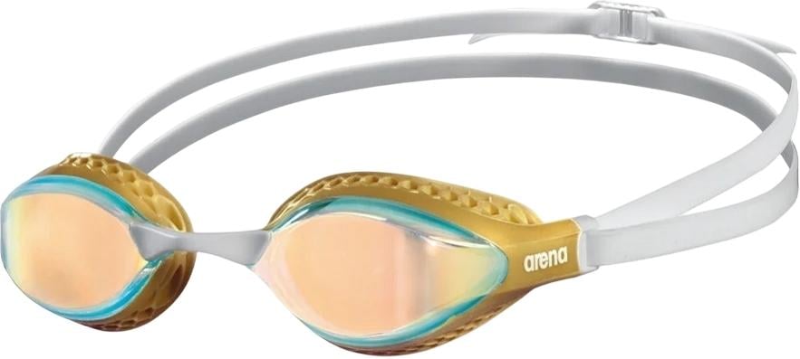 Окуляри для плавання Arena AIR-SPEED MIRROR Золотисто-білий (003151-206)