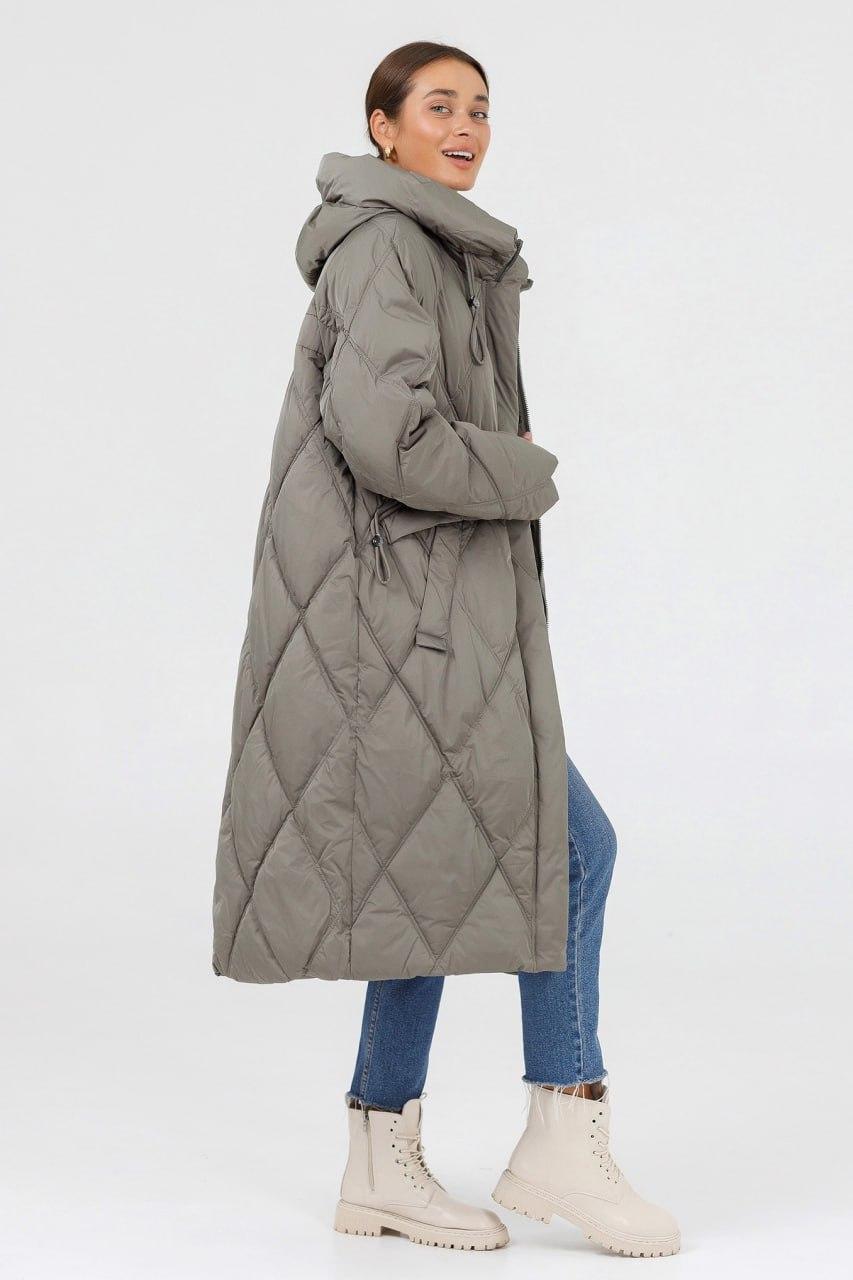 Пуховик женский батал Mishele р. 56 Фисташковый (30342d\56) - фото 3