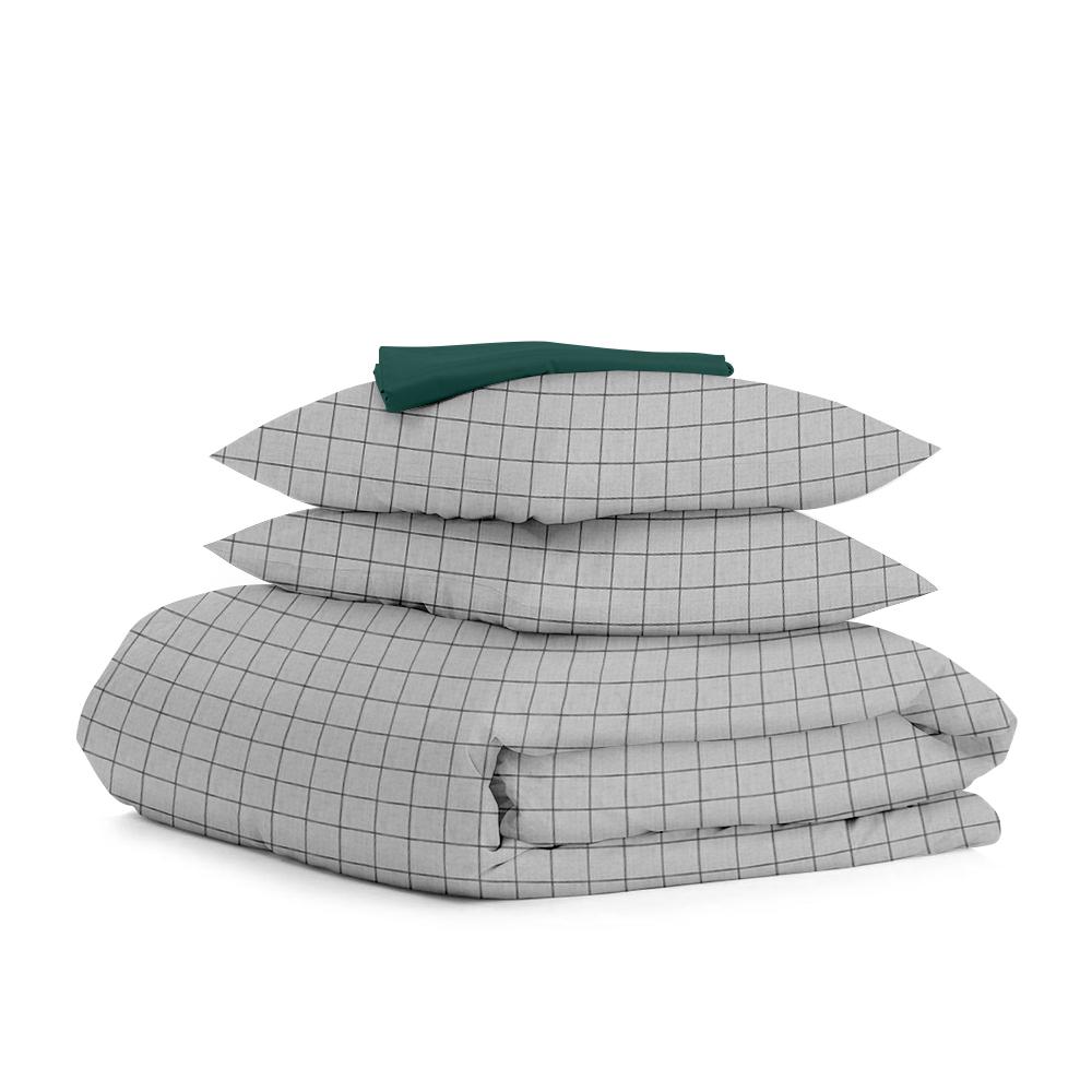 Постельное белье евро Cosas Grey Geometry 200х220 см (4822052141977)