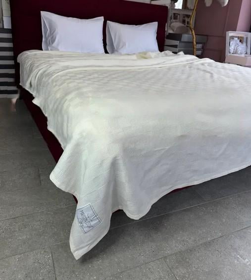 Покривало-плед Maison D'or Serap вафельне 220x240 см Cream (2000022284013)