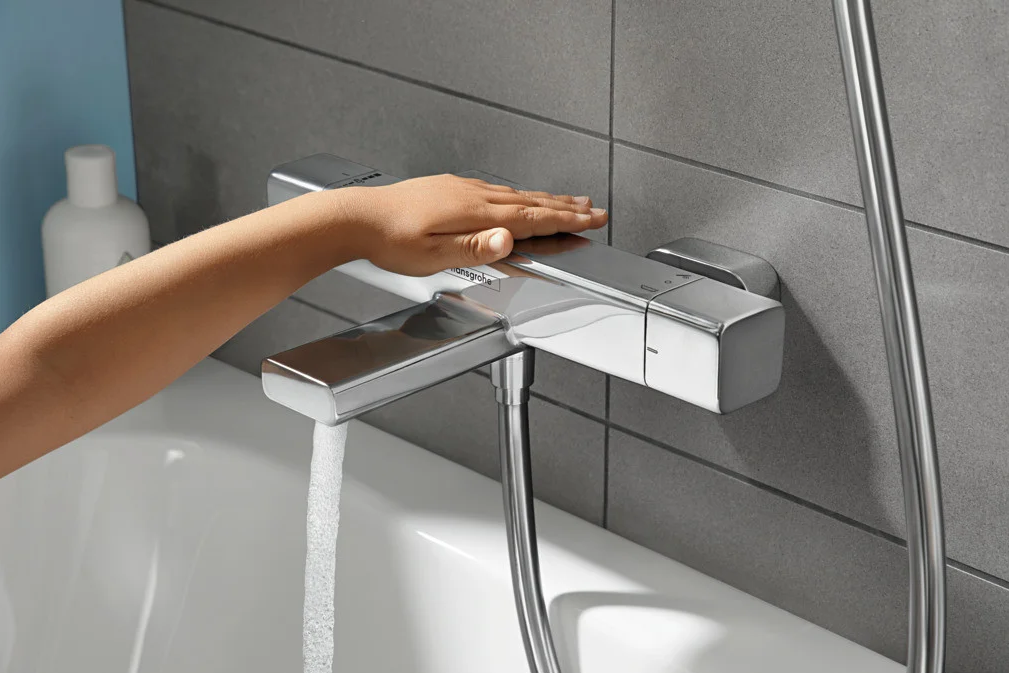 Змішувач для ванної Hansgrohe ECOSTAT E 15774000 з термостатом Хром (71584) - фото 4