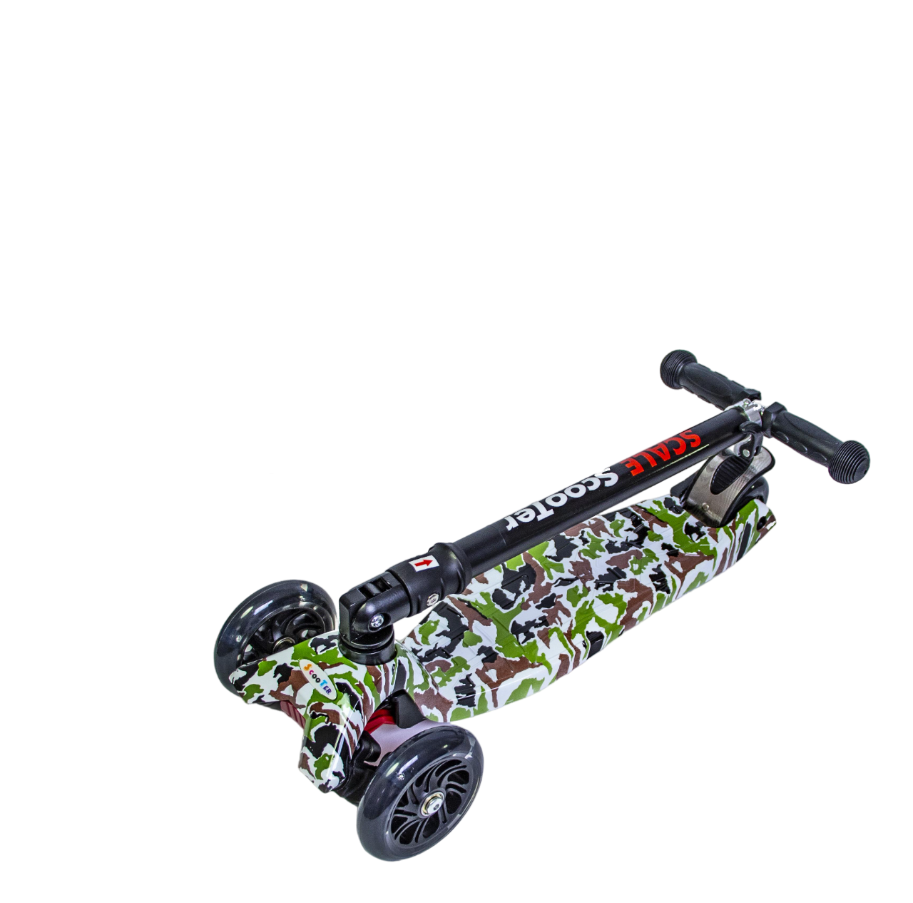 Самокат детский Maxi Military cкладная ручка колеса светятся