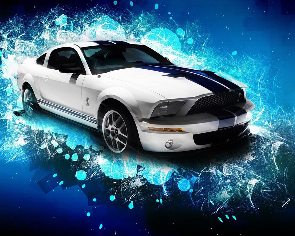 Алмазная мозаика SHLab Mustang SH-24370 полная выкладка 30x20 см (24370)