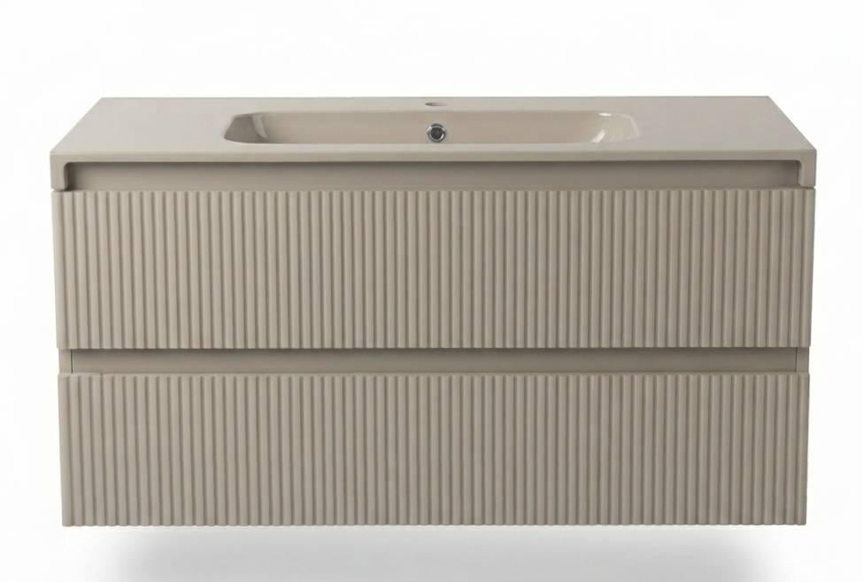 Тумба APOLLO 100 FUME MAT з умивальником Lux (36915668)