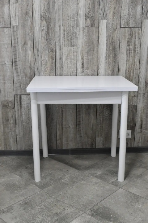 Обідній стіл розкладний Оскар 60х80/80х120х75 см Білий (28374511)