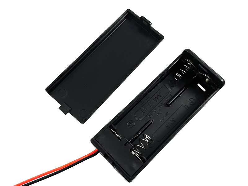 Отсек батарейный TCOM 2 x ААA с крышкой и переключателем ON-OFF с проводами (1-0980) - фото 2