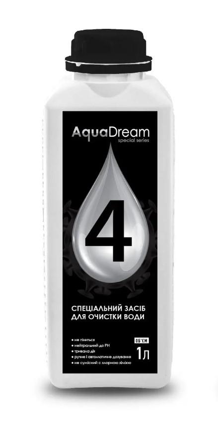 Засіб для дезінфекції води в басейні Aqua Dream 4 від Biogreen без хлору 1 л (AD04-01L)