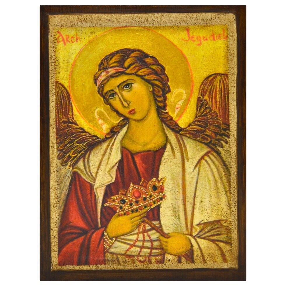 Икона Архангел Иегудиил поясная на дереве 20х15 см (112-0150м)