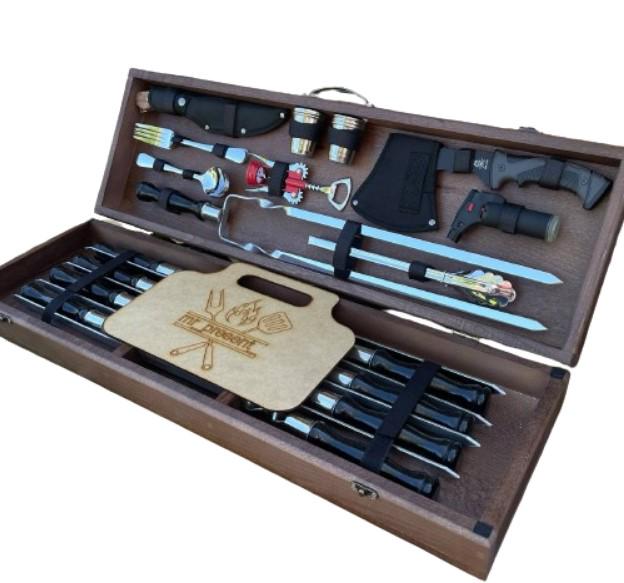 Набор шампуров Гриль Black в кейсе (19305138)