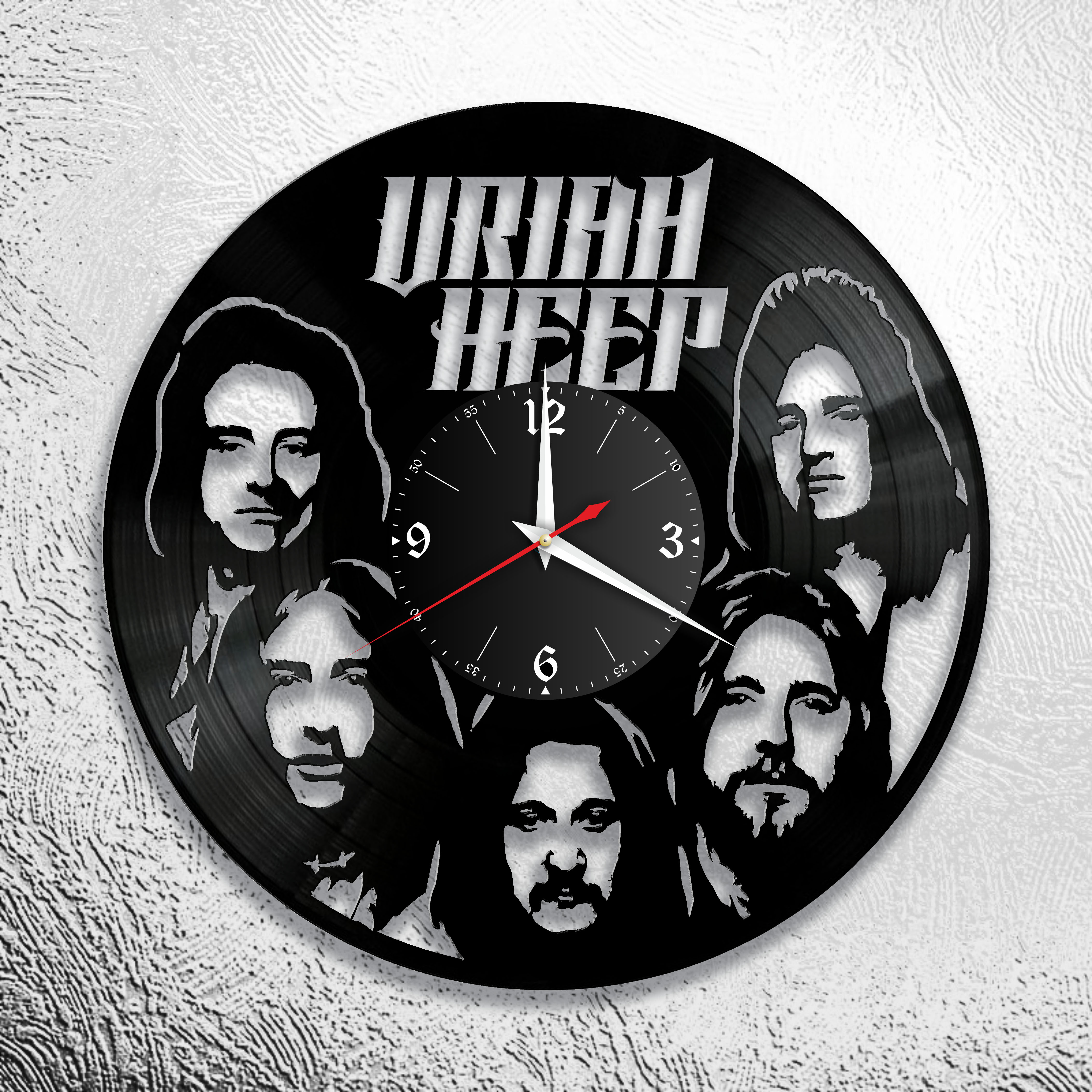 Часы настенные Uriah Heep 0718 из виниловой пластинки
