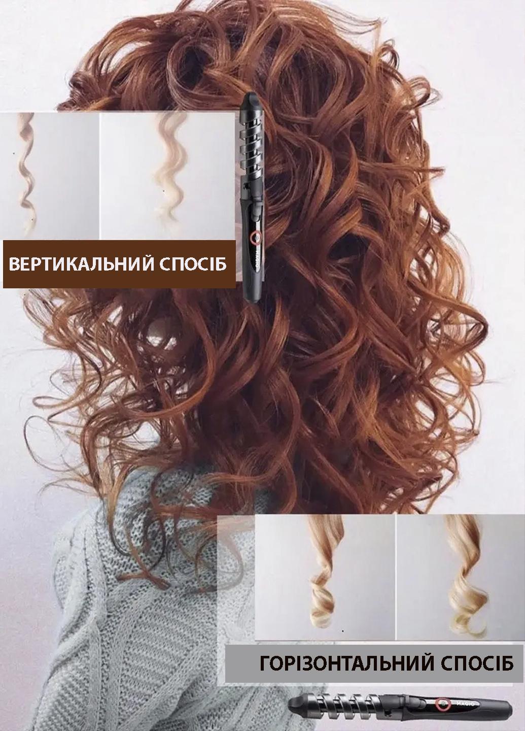 Щипці для завивки волосся Magics MG-701 з турмаліновим покриттям Чорний (М701ЕТ) - фото 2 Щипці для завивки волосся Magics MG-701 з турмаліновим покриттям Чорний (М701ЕТ) - фото 2