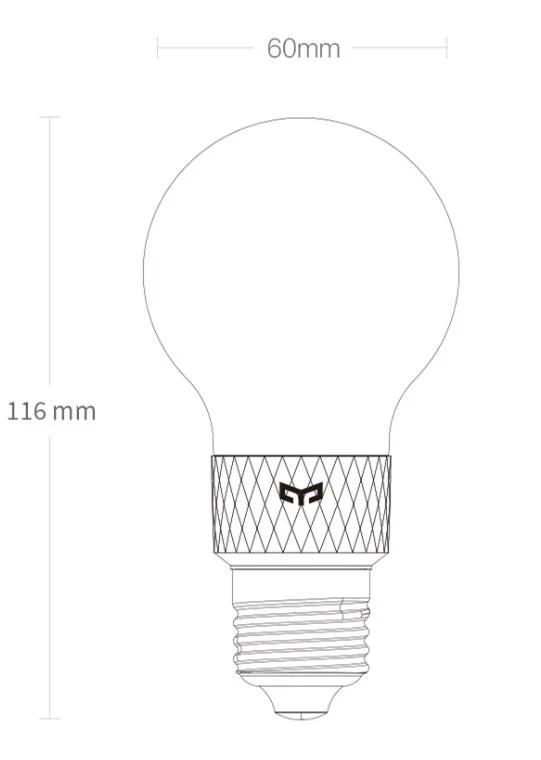 Лампа умная Yeelight Smart LED Filament Gold E27 YLDP22YL - фото 2