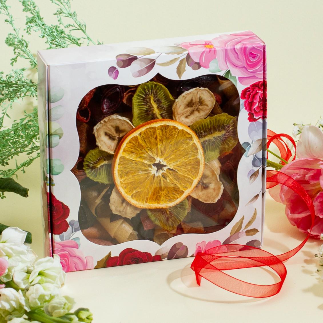 Набір пастили подарунковий Асорті міні снеків троянди 200 г (FS-05026/3)