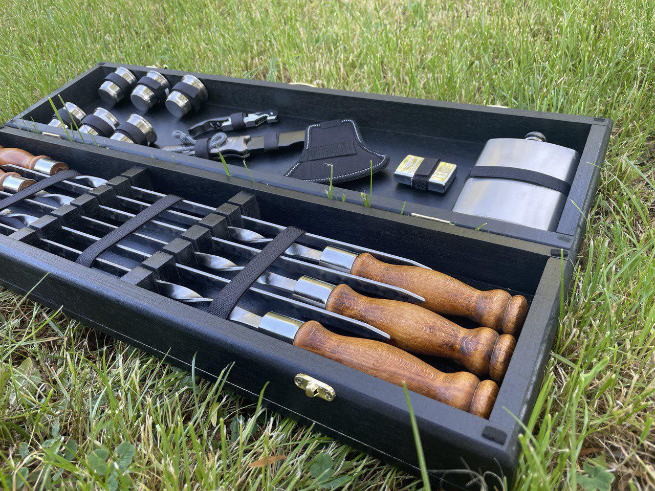 Набір шампурів у кейсі Україна 2 S1 - фото 3 Набір шампурів у кейсі Україна 2 S1 - фото 3