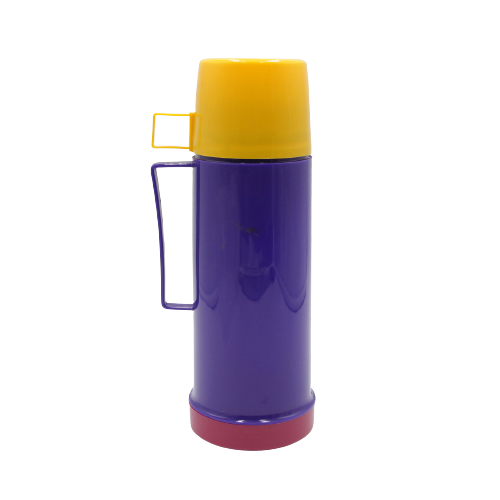 Термос со стеклянной колбой и ручкой Stenson MT-4577-5 500 мл Purple/Yellow (584450)