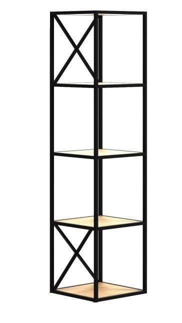 Стеллаж для хранения Loft NS-1724 1900x450x450 мм Черный (6156d57e3edc877ba85898f8)