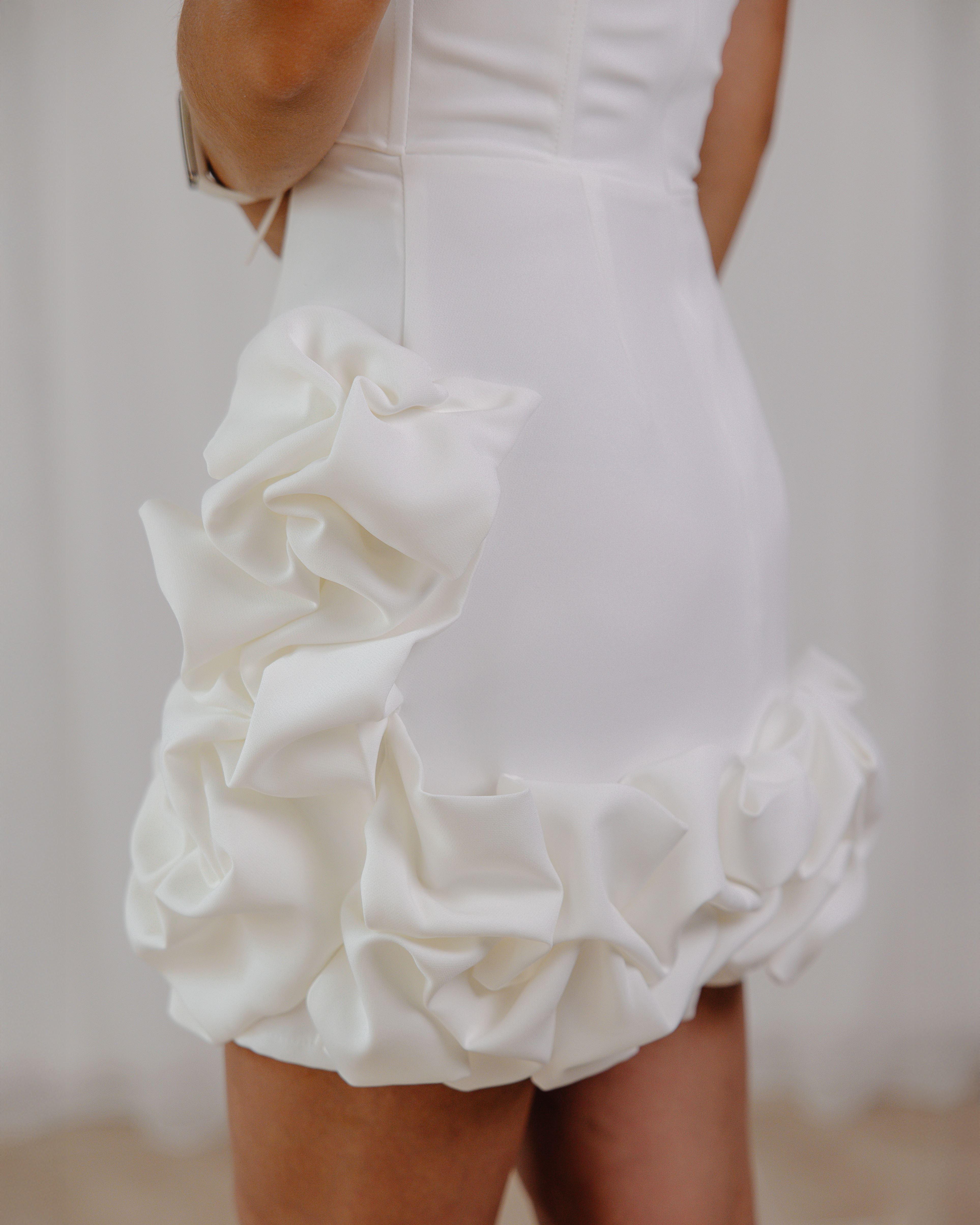 Платье вечернее XS Белый (0002369-XS) - фото 4 Платье вечернее XS Белый (0002369-XS) - фото 4