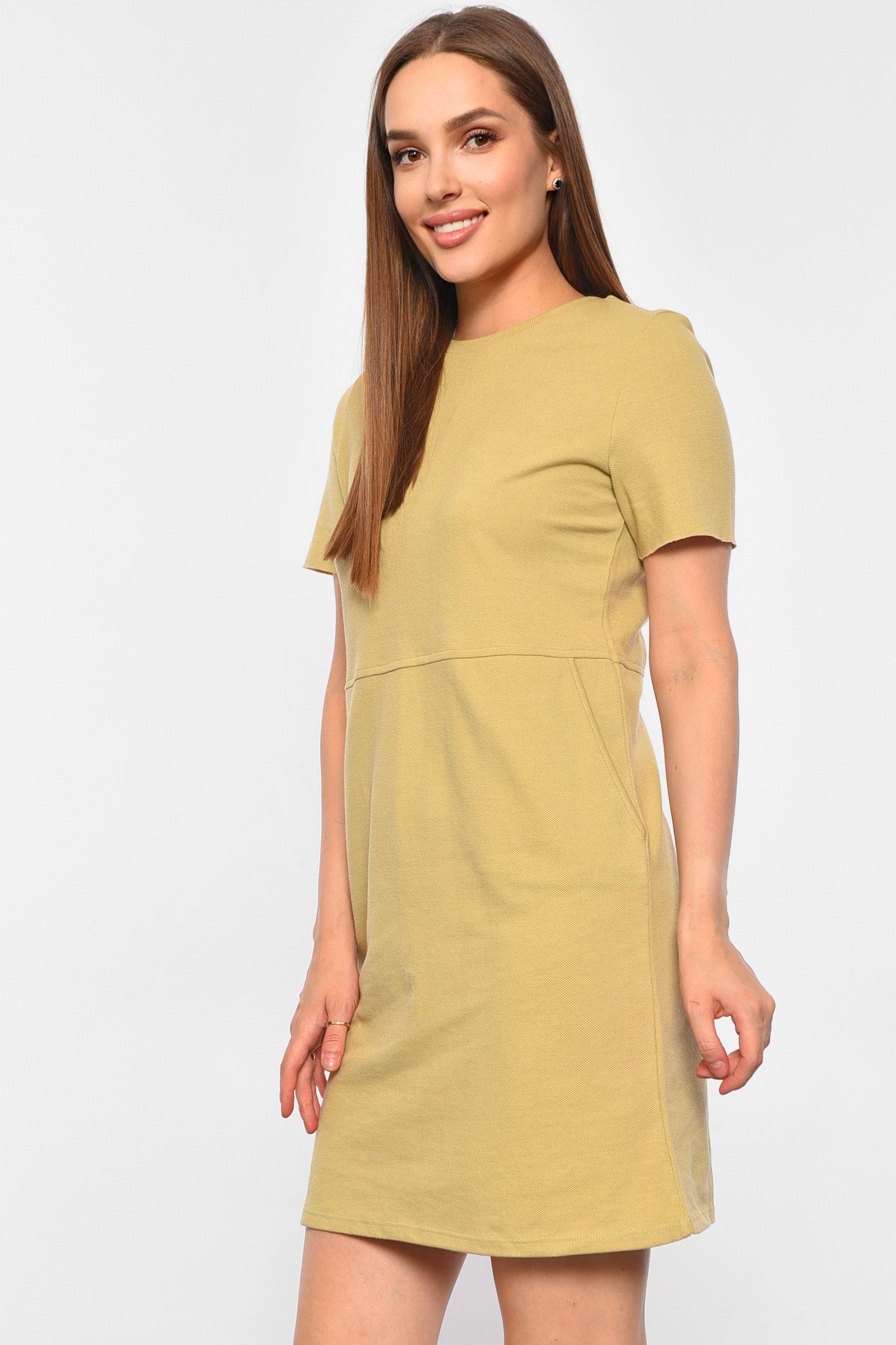 Платье женское р. 44 Оливковый (188344) - фото 2 Платье женское р. 44 Оливковый (188344) - фото 2