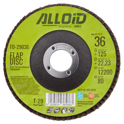 Круг лепестковый торцевой Alloid 125 мм P36 T29 (00000061422)