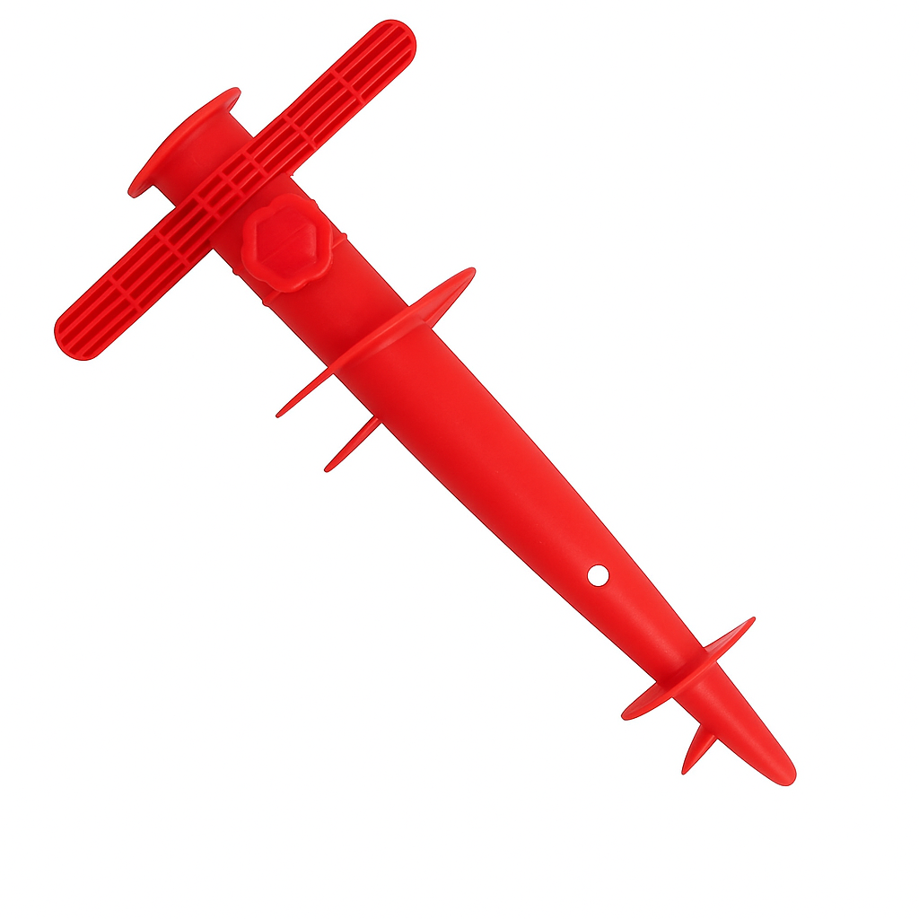 Бур-держатель для пляжного зонта Stenson J01273 30 см Красный (26938530)