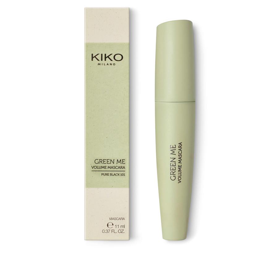 Тушь для ресниц Kiko Milano Green Me с эффектом максимального объема 101 Черный (2181225321) - фото 3