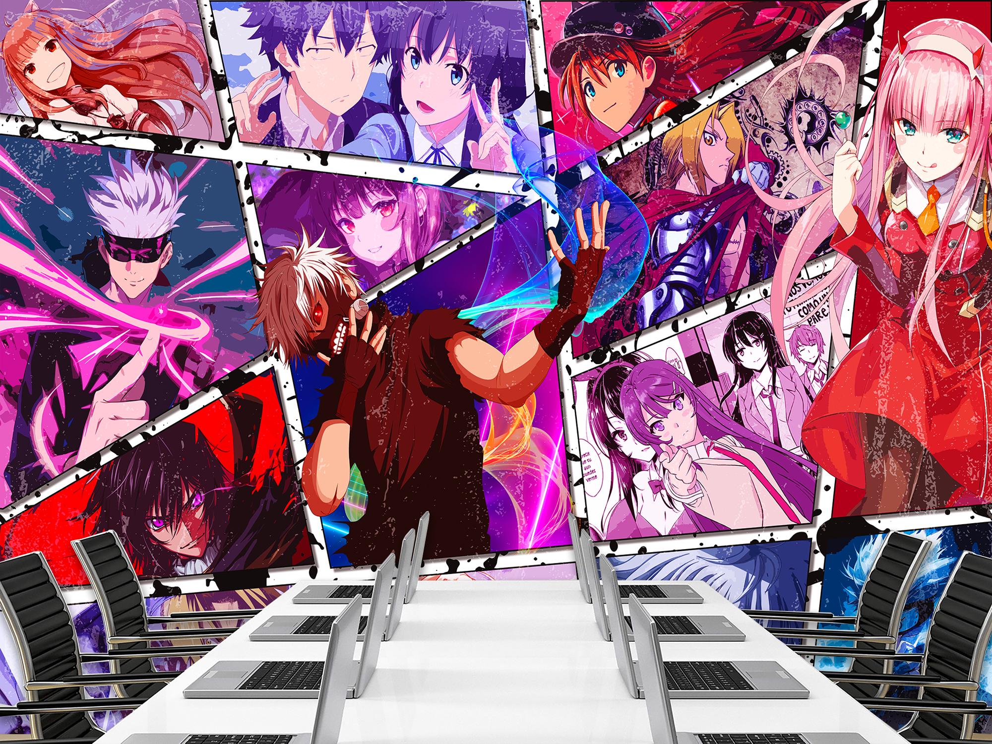 Фотообои флизелиновые с персонажами аниме 368х245 см (SPF-132/7)