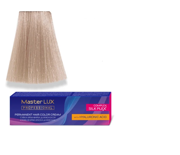 Крем-краска для волос стойкая Master LUX 10.16 яркий блонд 60 мл Пепелисто-фиолетовый