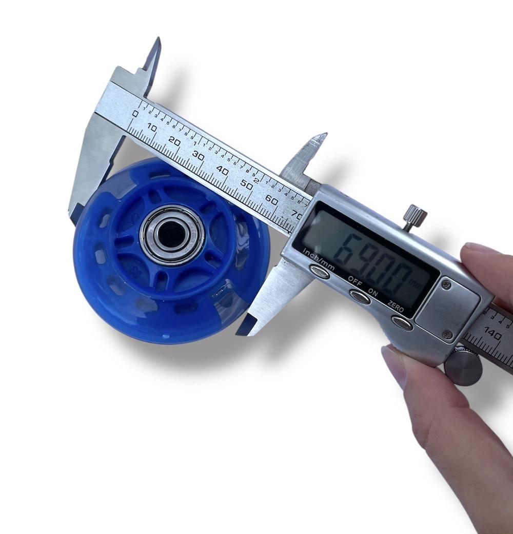 Колесо для самоката/роликів підшипники ABES-7 зі світлом 69 мм Синій - фото 6
