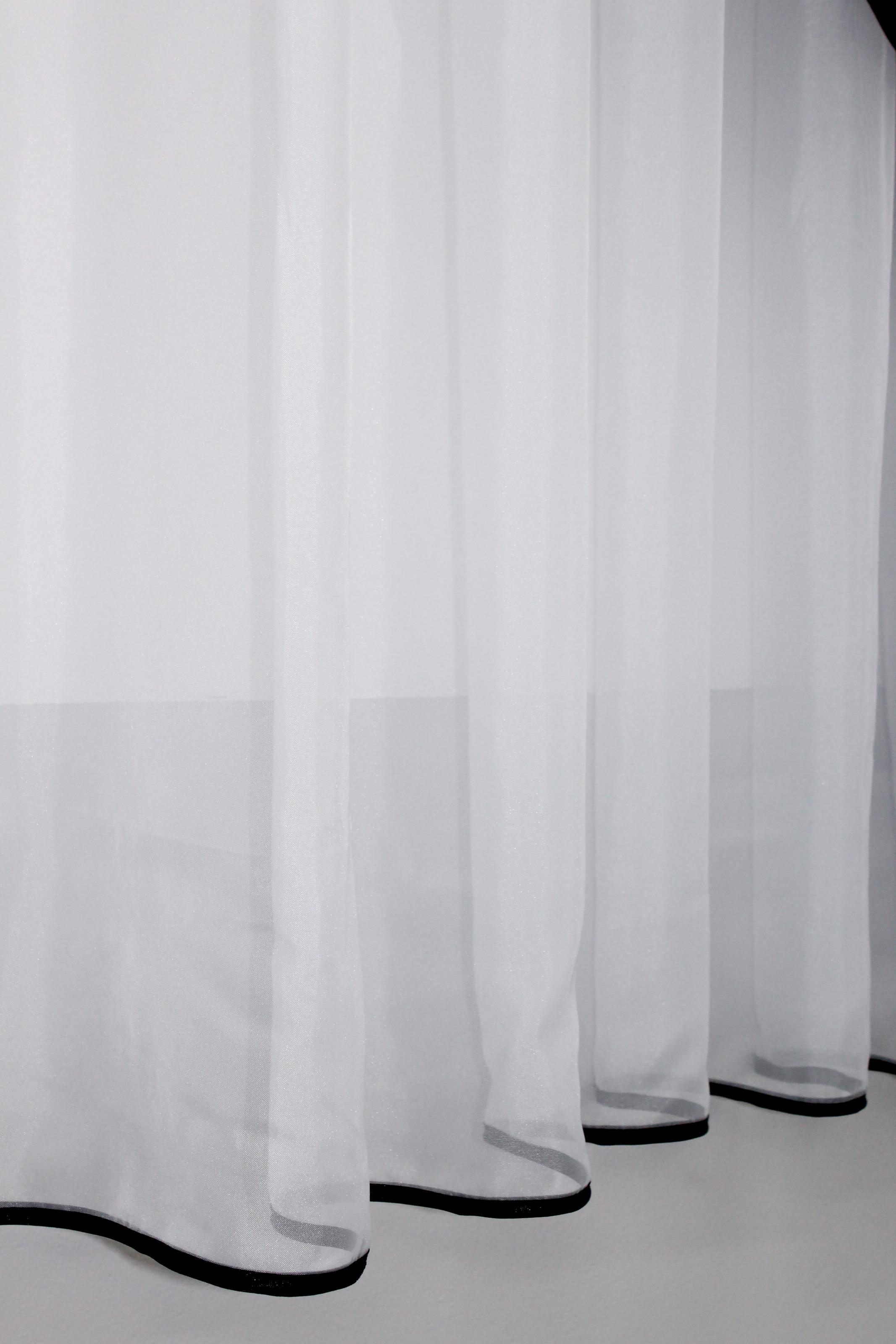 Занавеска кухонная VR-Textil № 018к с ламбрекеном 270х170 см Белый/Черный (50-318) - фото 5 Занавеска кухонная VR-Textil № 018к с ламбрекеном 270х170 см Белый/Черный (50-318) - фото 5