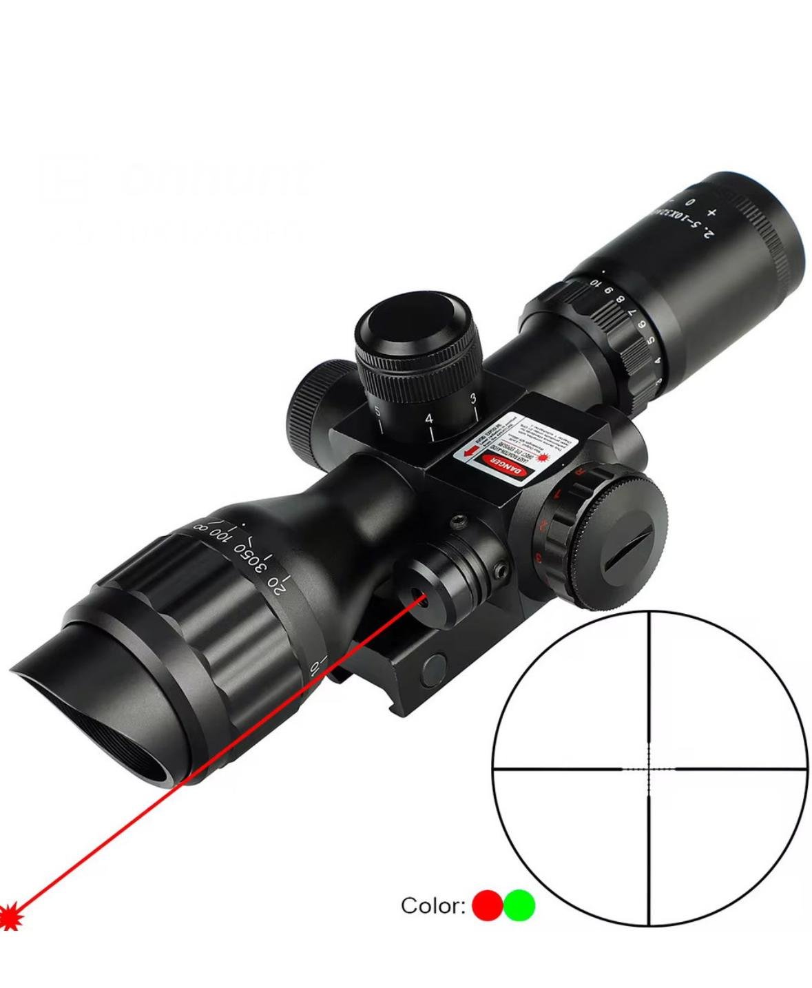 Приціл оптичний SFU 2,5-10x32 AOEG з лазером і підсвіткою (sfu-opt-0004) - фото 2