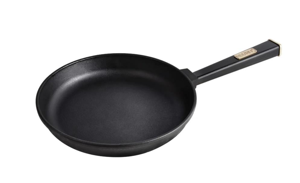 Сковорода чугунная съемная ручка Brizoll Optima-Black О2035-Р1 D20 см (NA000041)