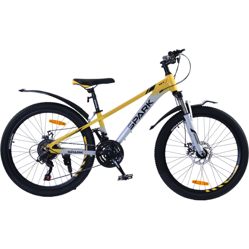 Велосипед Spark SKY колеса 24" алюминиевая рама 11" Желтый с серым (000239183)