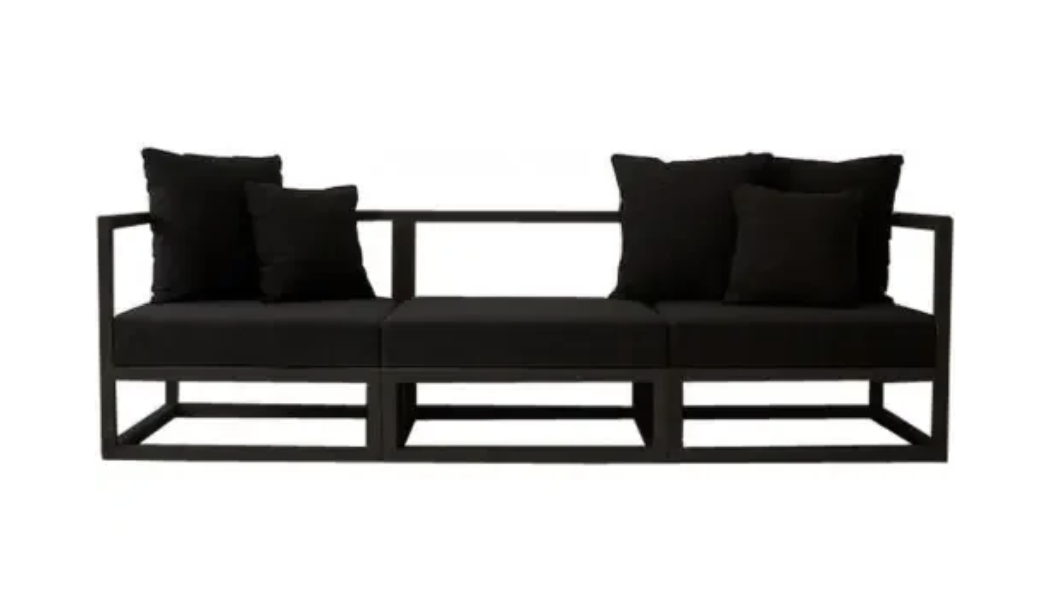 Диван лаунж в стиле Loft Черный (NS-876-T)