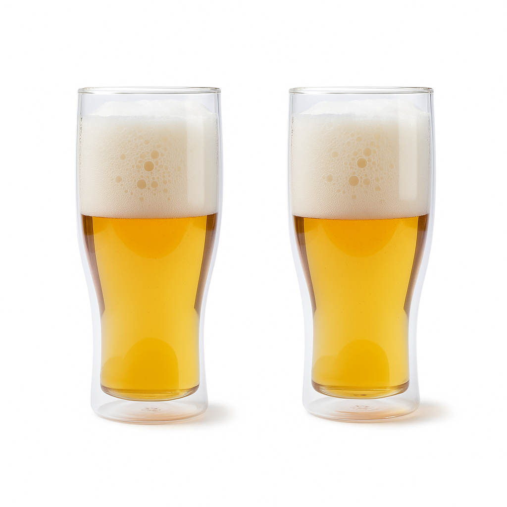 Комплект пивных бокалов с двойным дном Herisson 500 мл 2 шт.
