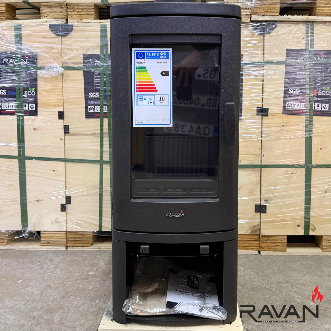 Піч-камін чавунна Ravan Elara на дровах 10 кВт (29190810) - фото 13