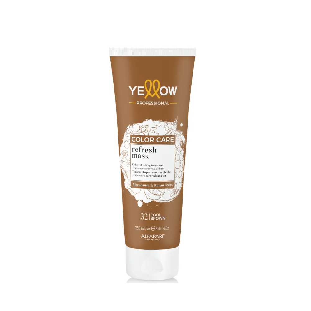 Маска тонувальна для волосся Yellow Color Care Refresh Mask 250 мл .32 Cool Brown