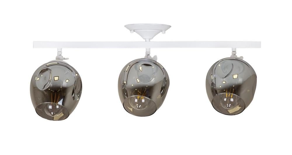 Люстра Levistella 756XPR0231F-3 WH+BK с тремя графитовыми плафонами Белый (1887935547)